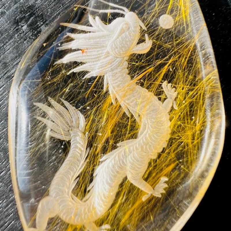 ◇菱形ゴールドルチルクォーツの昇龍 | 天然石と雑貨のお店 Angel's voice