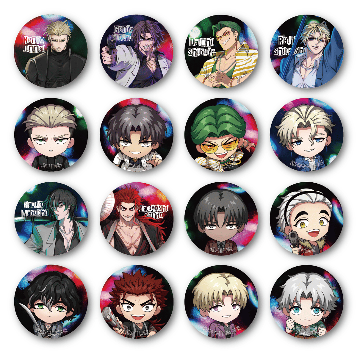 天王寺組】トレーディング缶バッジ(全16種) | ヒューマンバグ大学公式