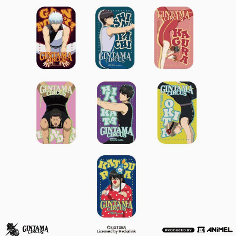 銀魂「20周年シリーズ」サーカス缶バッジBOX | Nekotani