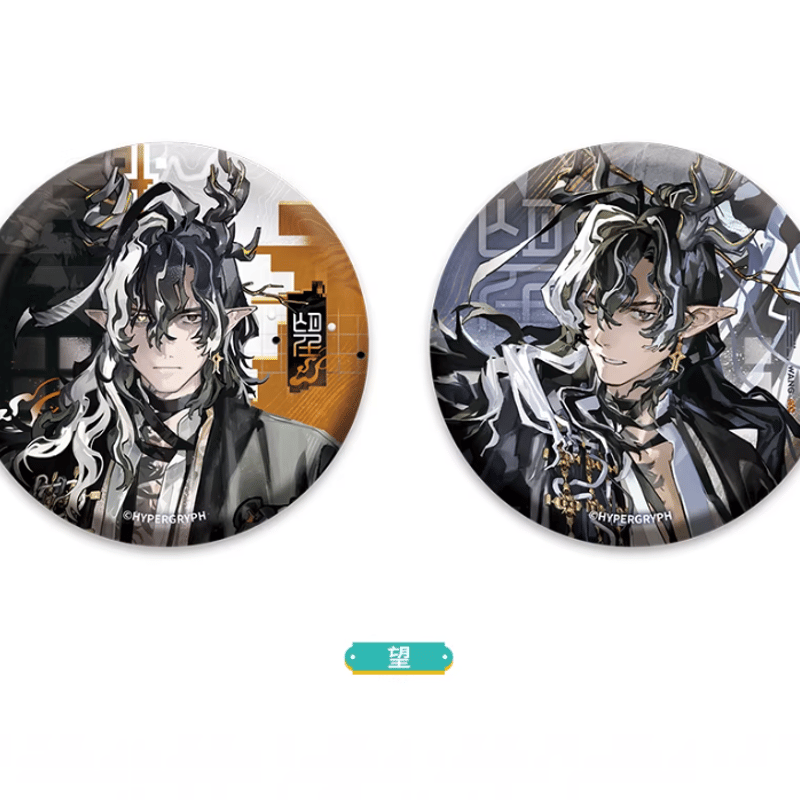 アークナイツ「兔兔赴春行」缶バッジセット ウァン/赤刃明霄チェン