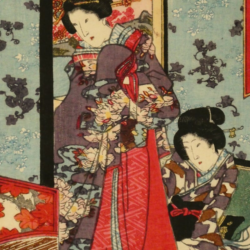 三代歌川豊国 其姿紫の写絵 五十一/UTAGAWA TOYOKUNIⅢ | ギャラリー奏美庵