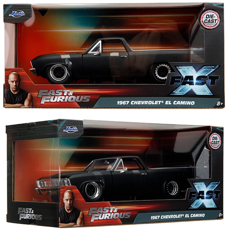 JADATOYS 1:24 ワイルドスピードダイキャストカー 1967 CHEVROLET E