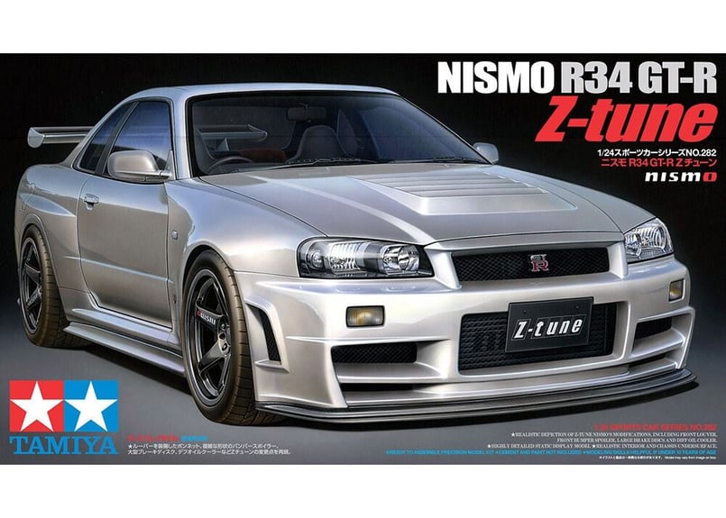 タミヤ 1/24 スポーツカー No.282 ニスモ R34 GT-R Zチューン | ウエサ