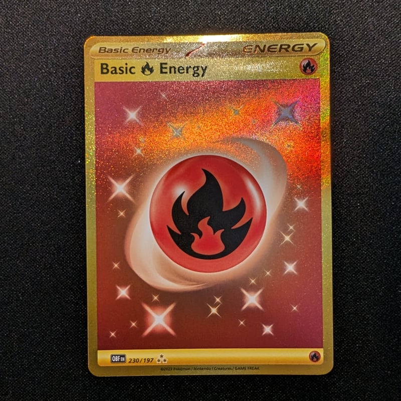 状態A】Obsidian Flames 基本炎エネルギー UR | 海外版トレーディング