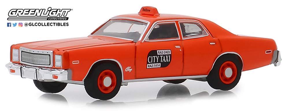 1:64 1977 Plymouth Fury Binghamton NY City Taxi (7 Original Miles
