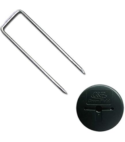 Amazon.co.jp: GFワッシャー(グリーン)＋コ型止めピン150mmの各50個