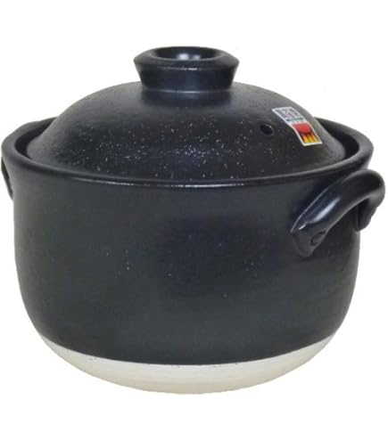 Amazon | 萬古焼ごはん鍋 大黒窯 華月 大黒窯 2合炊き | ノーブランド