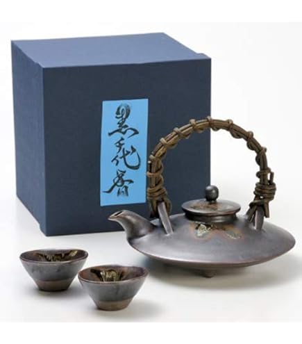 Amazon.co.jp: 薩摩錫器 錫 黒じょか・ちょか 吹雪 桜島 吹雪加工 盃3