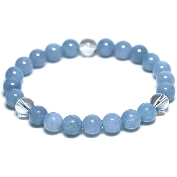 Amazon | ◎北投石（ほくとうせき）＆アクアマリンブレスレット