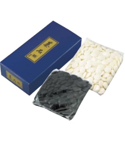 Amazon | 囲碁 日向特製蛤碁石 徳用 34号（厚さ約9.5mm） | 囲碁