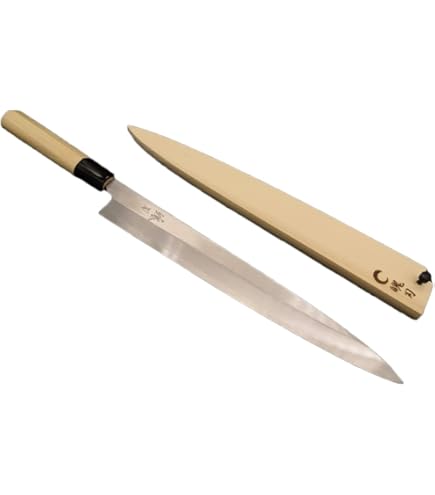 Amazon | 堺製プロ仕様 魄刃 Hakuba 本霞白二鋼 柳刃包丁9寸 270mm