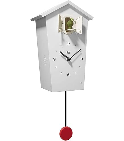 Amazon.co.jp: 無印良品 鳩時計 白 大 幅255×奥行125×高さ267mm MJ