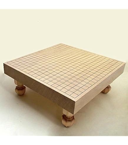 Amazon | 囲碁盤セット 新かや2寸接合足付碁盤竹セット翔（足付19路