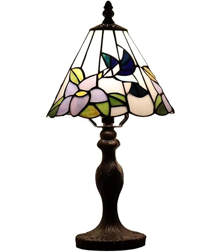 Amazon.co.jp : ティファニーランプ ロータス花と緑の葉ティファニー