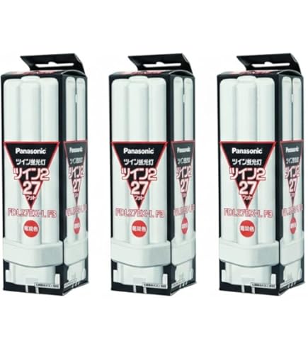 Amazon | Mitsubishi 【2個セット】三菱 コンパクト形蛍光灯27形