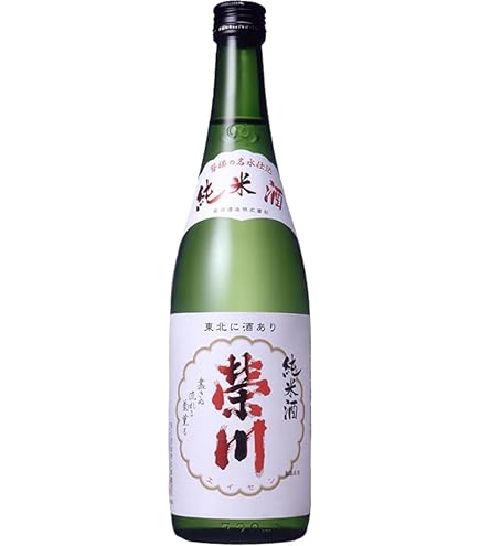 Amazon.co.jp: (福島県の地酒)【2本セット】1800ml 栄川 純米酒 箱無