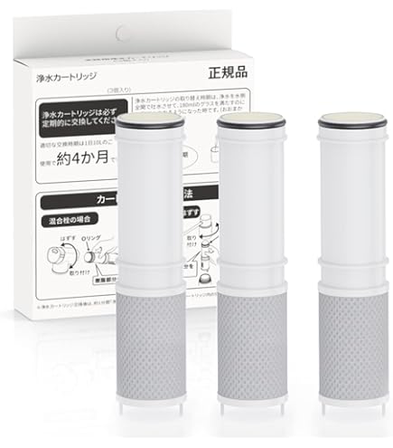 Amazon | 【PZS160-3】KVK KM6001EC等用浄水カートリッジ | KVK | 整水