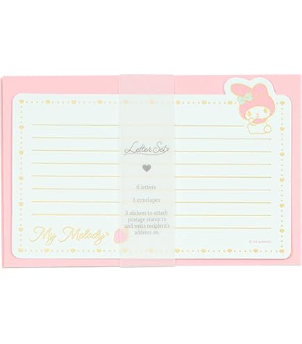 Amazon | マイメロディ Sanrio My Melody レターセット 筆記用紙12枚 +