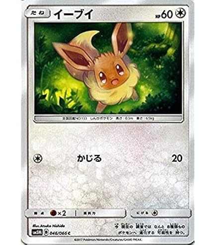 Amazon.co.jp: ポケモンカードゲーム 143/SM-P ポンチョを着たイーブイ