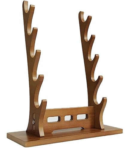 Amazon.co.jp: 剣ラック、剣スタンド、無垢材剣ラック、刀用ウッド