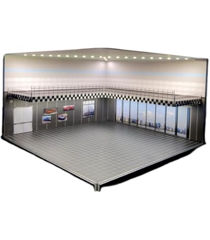 Amazon.co.jp: 1/64 ジオラマガレージ、ガレージ、モデルカー用