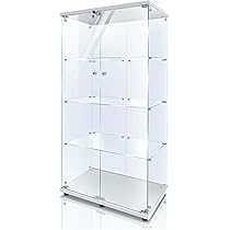 Amazon.co.jp: 生活グッズラボ ショーケース ガラスケース 4段両扉