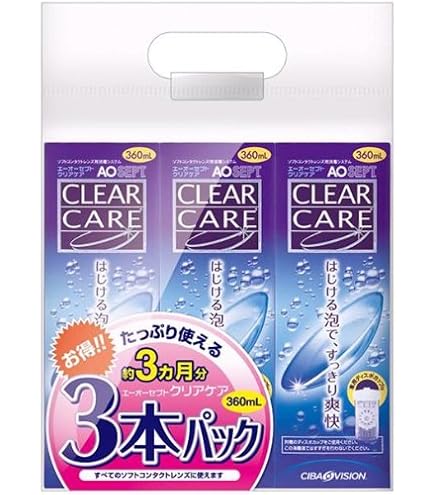 Amazon | 【3本セット】アルコン クリアケア 360ml 医薬部外品 AO