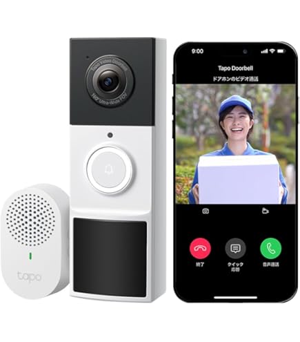 Amazon.co.jp: 【AOSU 2K インターホン ワイヤレス カメラ付き 外出先