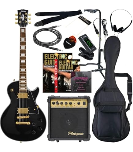 Amazon | Maison メイソン エレキギター レスポールタイプ LP-38C/BK