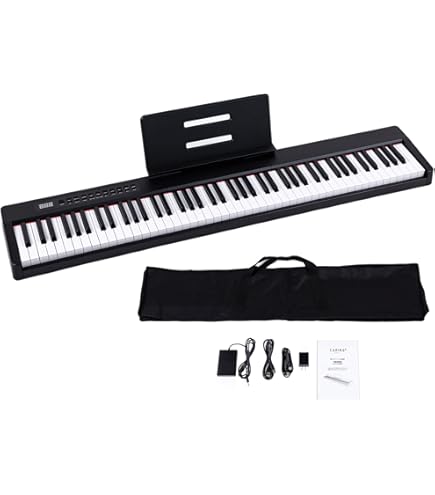 Amazon.co.jp: RiZKiZ 電子ピアノ 88鍵盤 電子キーボード ピアノ MIDI