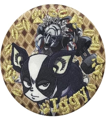 Amazon | ジョジョの奇妙な冒険 刺繍缶バッジ 空条承太郎 B01B2971