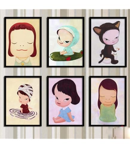 Amazon.co.jp: 奈良美智 ポスター [勉強中(特別額装版)] : ホーム