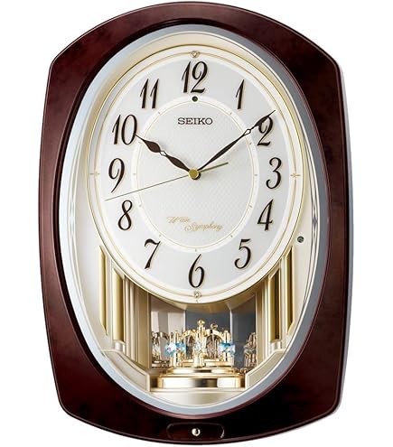 Amazon｜セイコー クロック 掛け時計 電波 アナログ からくり 6曲