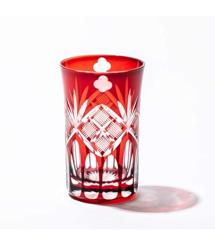 Amazon | 【 太武朗工房 公式 】 江戸切子 矢来魚子紋 タンブラー ペア