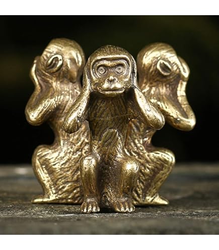 Amazon.co.jp: 【申】北村西望ブロンズ像置物「慈愛」1980年干支猿銅像