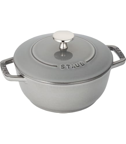 Amazon.co.jp: staub ストウブ 「 ベビー ウォック 16cm グレー