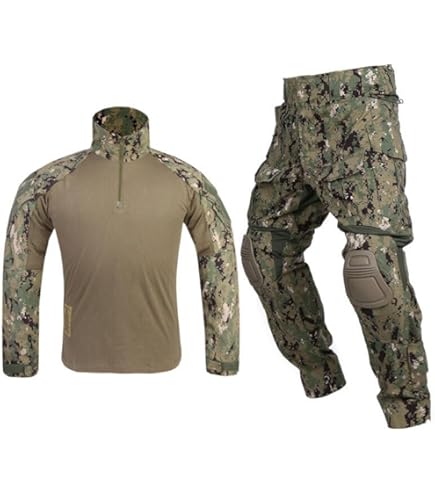 Amazon | 中国人民解放軍海軍陸戦隊海洋迷彩戦闘服超フル装備一式25点