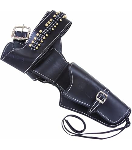 Amazon | East.A ウエスタンガンベルト 牛革製・ブラウン Mサイズ No