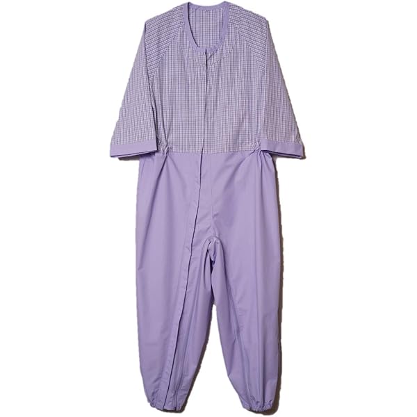 Amazon.co.jp: 2908 介護 つなぎ ろうべん対策 秋冬用 (M, 1ブルー