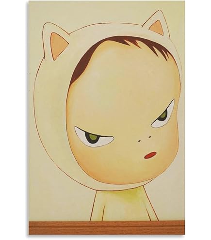 Amazon.co.jp: 奈良美智 ポスター [勉強中(特別額装版)] : ホーム