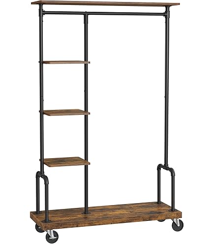 Amazon.co.jp: W STANDARD インダストリアル アイアンハンガーラック