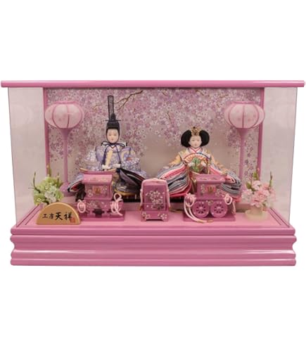 Amazon.co.jp: 雛人形 ケース飾り コンパクト 親王飾り 人形工房天祥