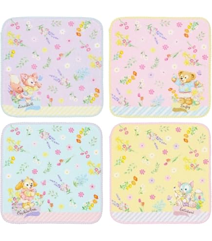 Amazon｜ダッフィー＆フレンズ ミニタオルセット ダッフィーたちの