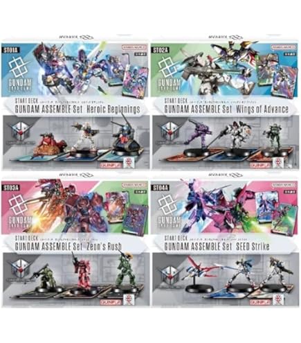 Amazon.co.jp: 【4種セット】 ガンダムカードゲーム スタートデッキ