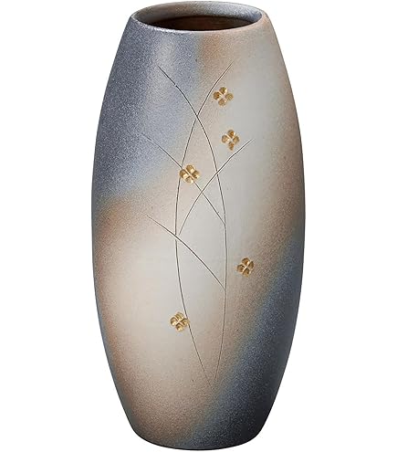 Amazon.co.jp: 信楽焼陶器 花器 古信楽窯変ひねり壺型花入 13号 高さ