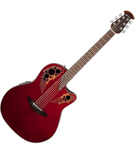 Amazon | Ovation Celebrity Elite Plus Super Shallow Body CE48P RG