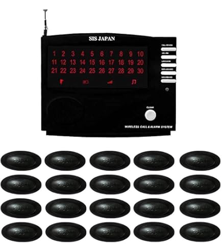 Amazon.co.jp: ワイヤレスチャイム 受信機WRC16 + 送信器F008黒6個