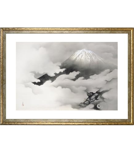 Amazon.co.jp: 山下関城 『双鯉』 日本画 F10(10号) : ホーム＆キッチン