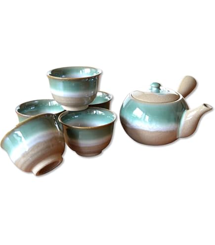 Amazon.co.jp: たち吉 京唐草 急須茶器 〈急須1個、茶碗5個