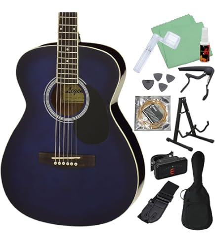 Amazon | LEGEND FG-15 Black アコースティックギター初心者12点セット